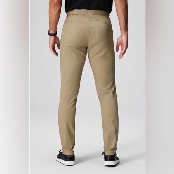 Fabletics Pants Mens 44x30 Twill Khaki The High Side Chino Modern Slim Fit Golf - Picture 2 of 9